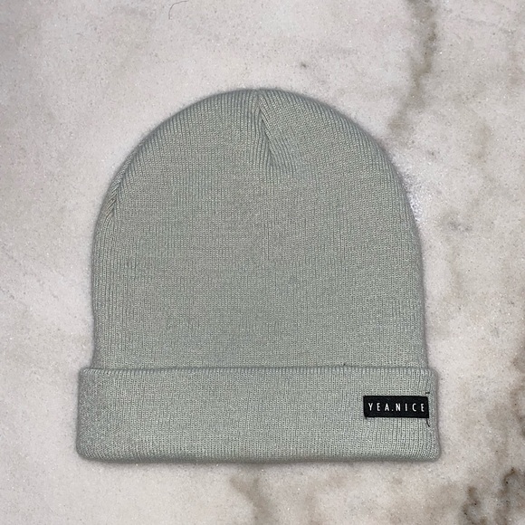 YEA.NICE Accessories - YEA.NICE Light Grey Folded Beanie